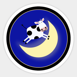 and the cow jumped over the moon... Sticker